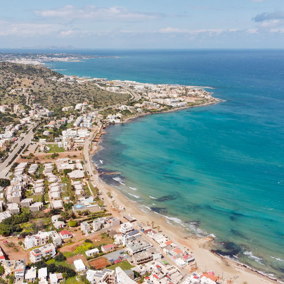 Landscape view of Malia